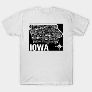 Iowa Map T-Shirt